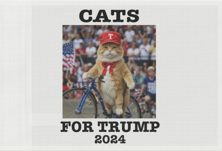 Cats For Trump 2024 Flag
