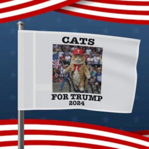 Cats For Trump 2024 Flag