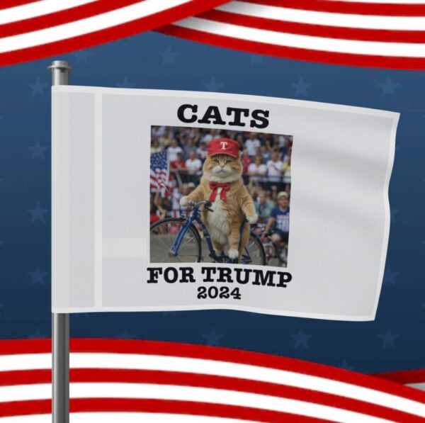 Cats For Trump 2024 Flag