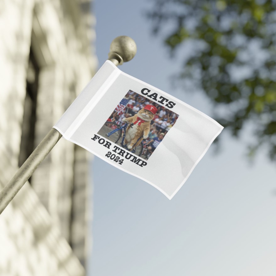 Cats For Trump 2024 Flag