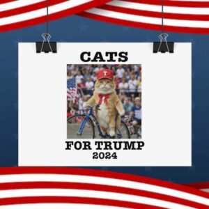 Cats For Trump 2024 Posters