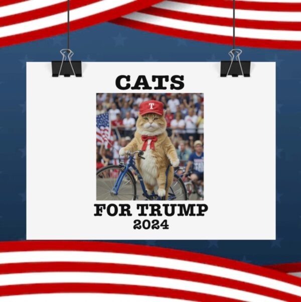 Cats For Trump 2024 Posters