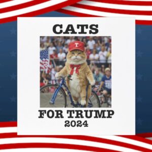 Cats For Trump 2024 Car Magnet