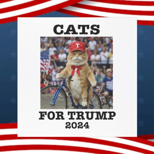 Cats For Trump 2024 Car Magnet