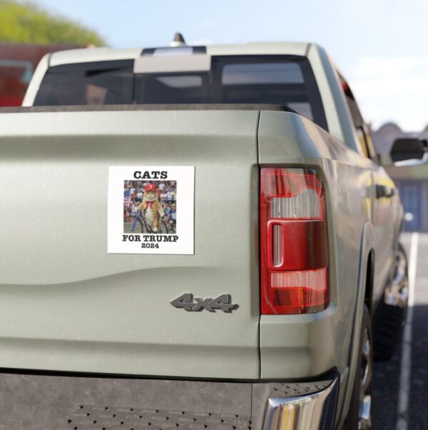 Cats For Trump 2024 Car Magnet