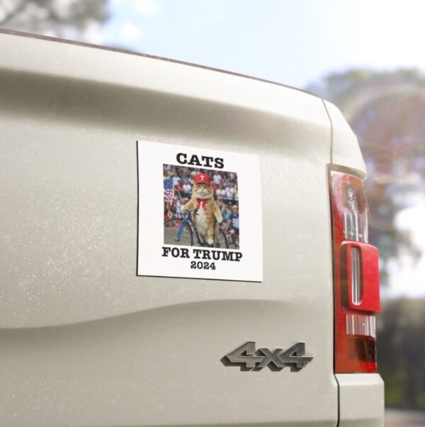 Cats For Trump 2024 Car Magnet