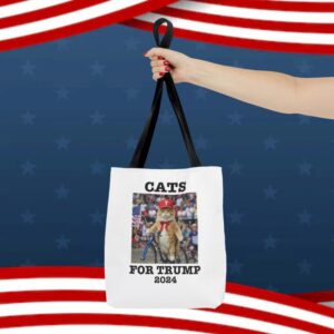Cats For Trump 2024 Tote Bag