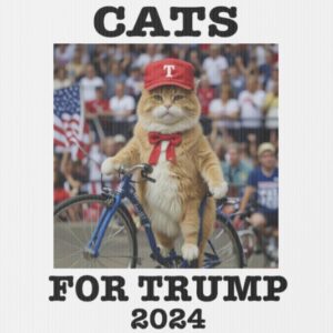 Cats For Trump 2024 Yard Sign