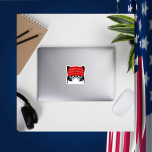 A Cat In MAGA Hat, Make Cats Safe Again Sticker