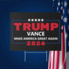 Black Trump Vance 2024 Sign, 2024 Election Yard Signs