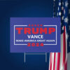 Blue Trump Vance Yard Sign, 2024 Republican Election Merch Sign