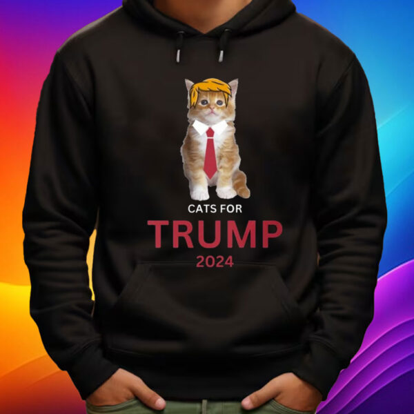 Cat Trump 2024 T-Shirt, Cute Political Humor Tee Shirt