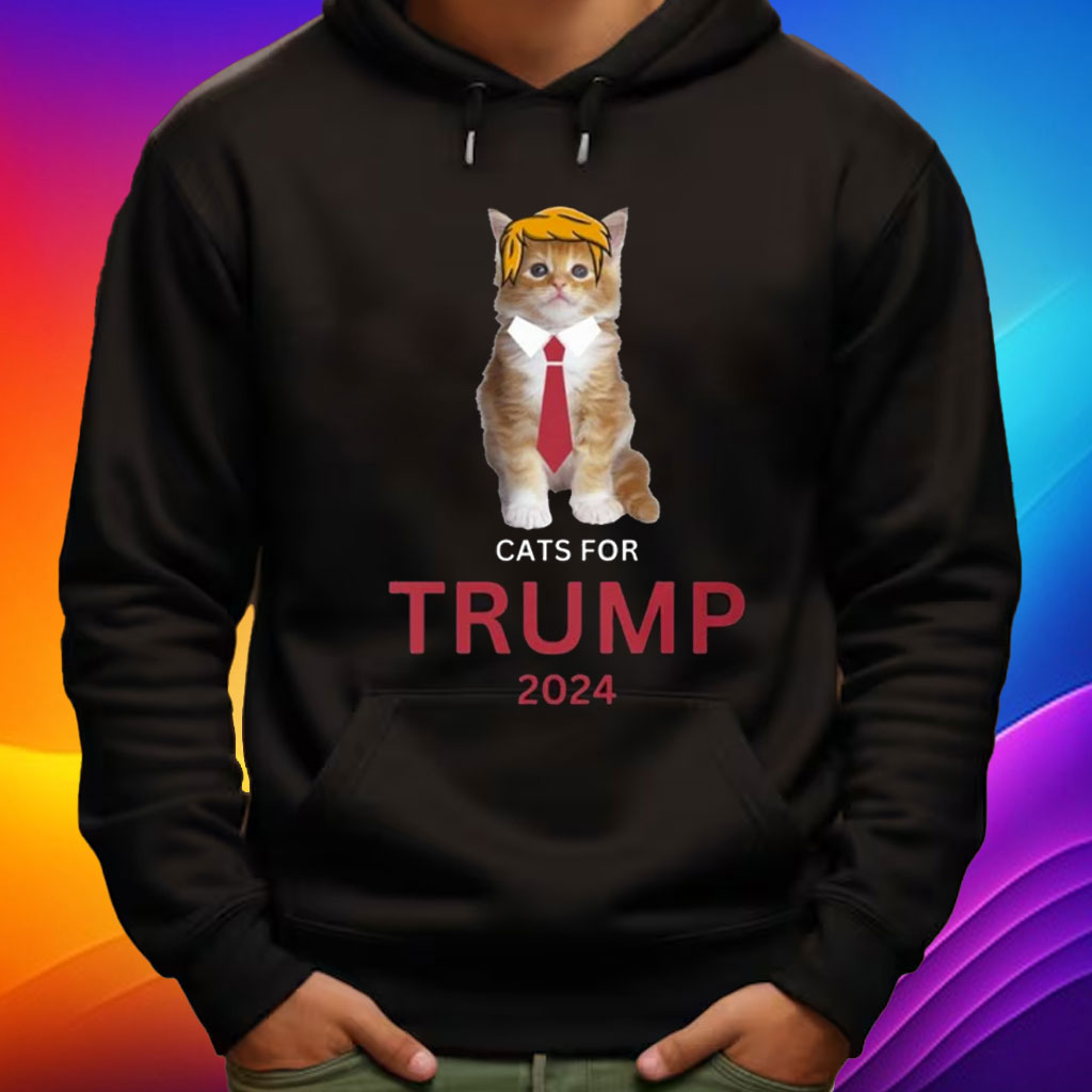 Cat Trump 2024 T-Shirt, Cute Political Humor Tee Shirt