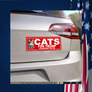 Cats For Trump Car Magnet, Make Pets Safe Again 2024 Magnet Sticker
