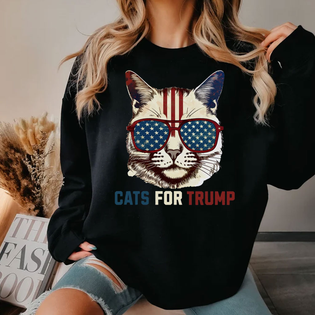 Cats For Trump, Republican Cat Lover, Vote Trump 2024 Shirt