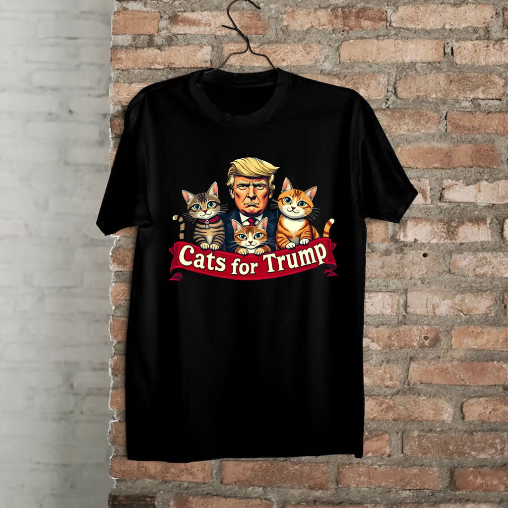 Cats For Trump Shirt, Funny Cat Trump 2024 Support Shirt