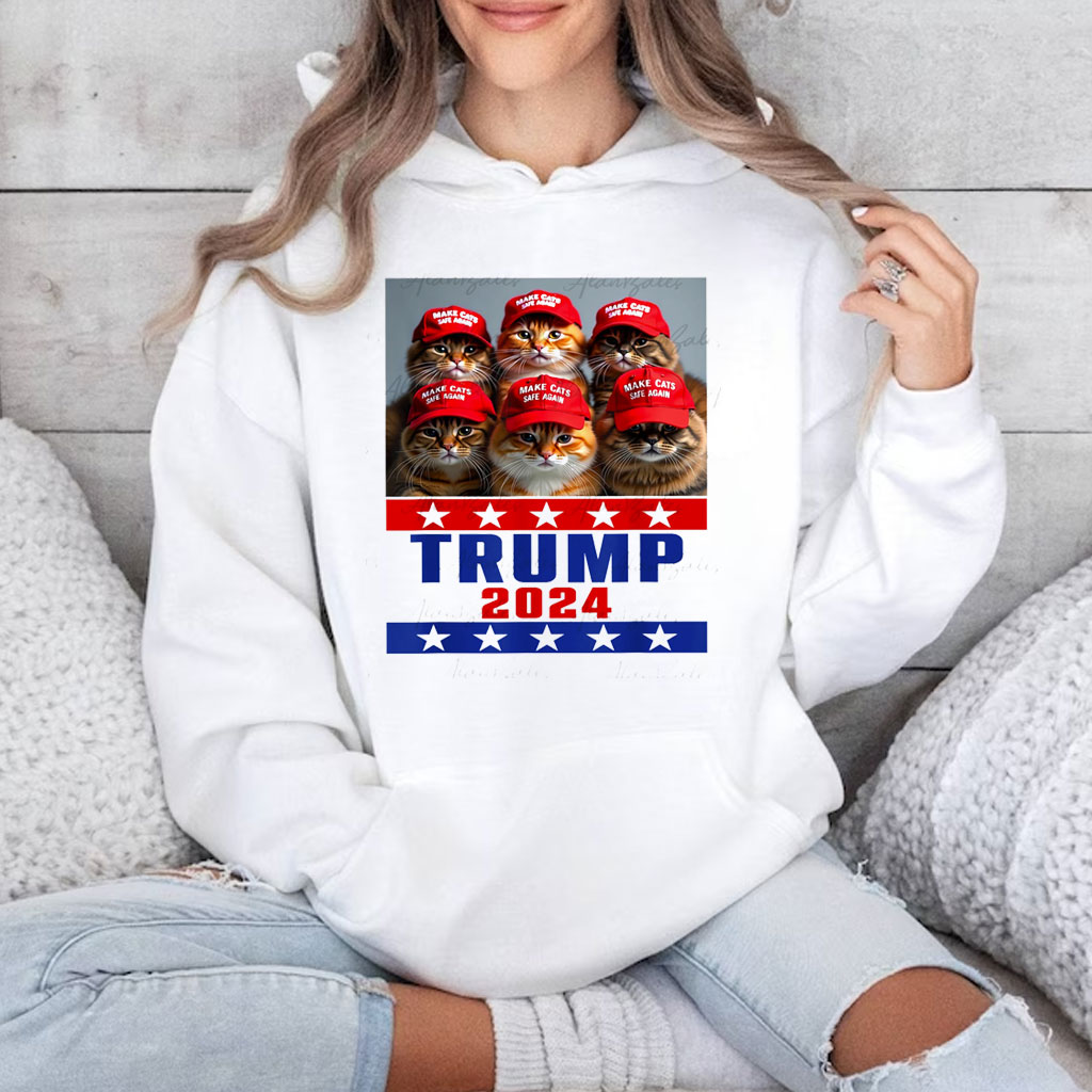 Cats for Trump 2024 Shirt, Make Pets Safe Again Shirt