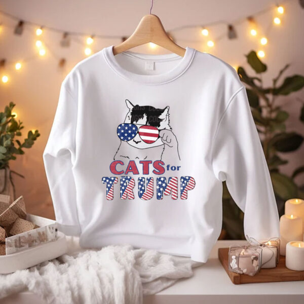 Cats for Trump Shirt, Funny Cat Trump 2024 Shirt