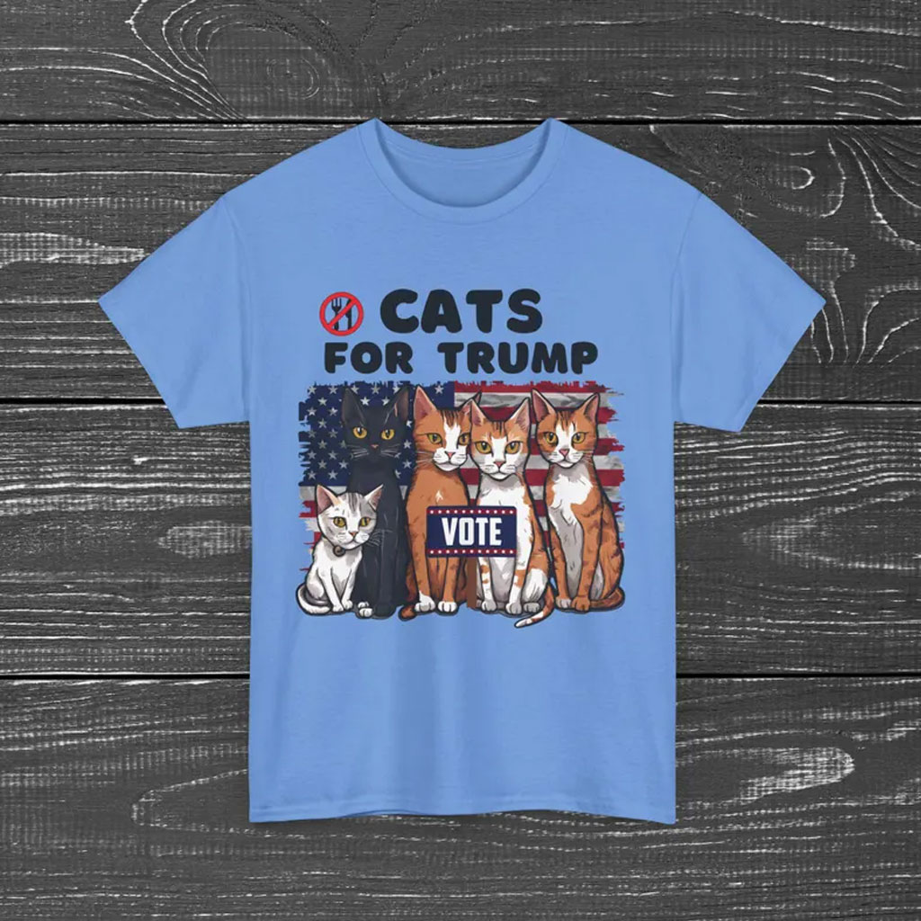 Cats for Trump T-Shirt 2024 Donald Trump for Cat Lovers