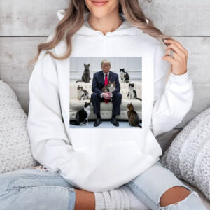 Cute Cats on Sofa With Trump Shirt Unique Cat Dad Shirt