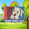 Dogs And Cats For Trump Vance, President Election 2024, Political Lawn Sign