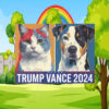 Dogs And Cats For Trump Vance Yard Sign, Republican Garden Sign