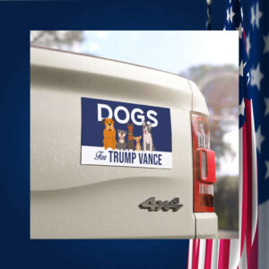 Dogs For Trump Vance, Trump Vance Magnet, Trump For President Car Magnet
