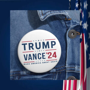 Donald Trump for President Pins Vance for Vice President Buttons