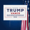 Funny Trump Vance Political Campaign Humor, Outdoor Lawn Decoration Yard Sign