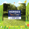 Horses For Trump Vance Yard Sign