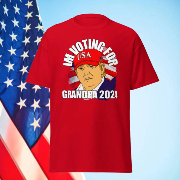 I'm voting for grandpa 2024 Unisex Shirt