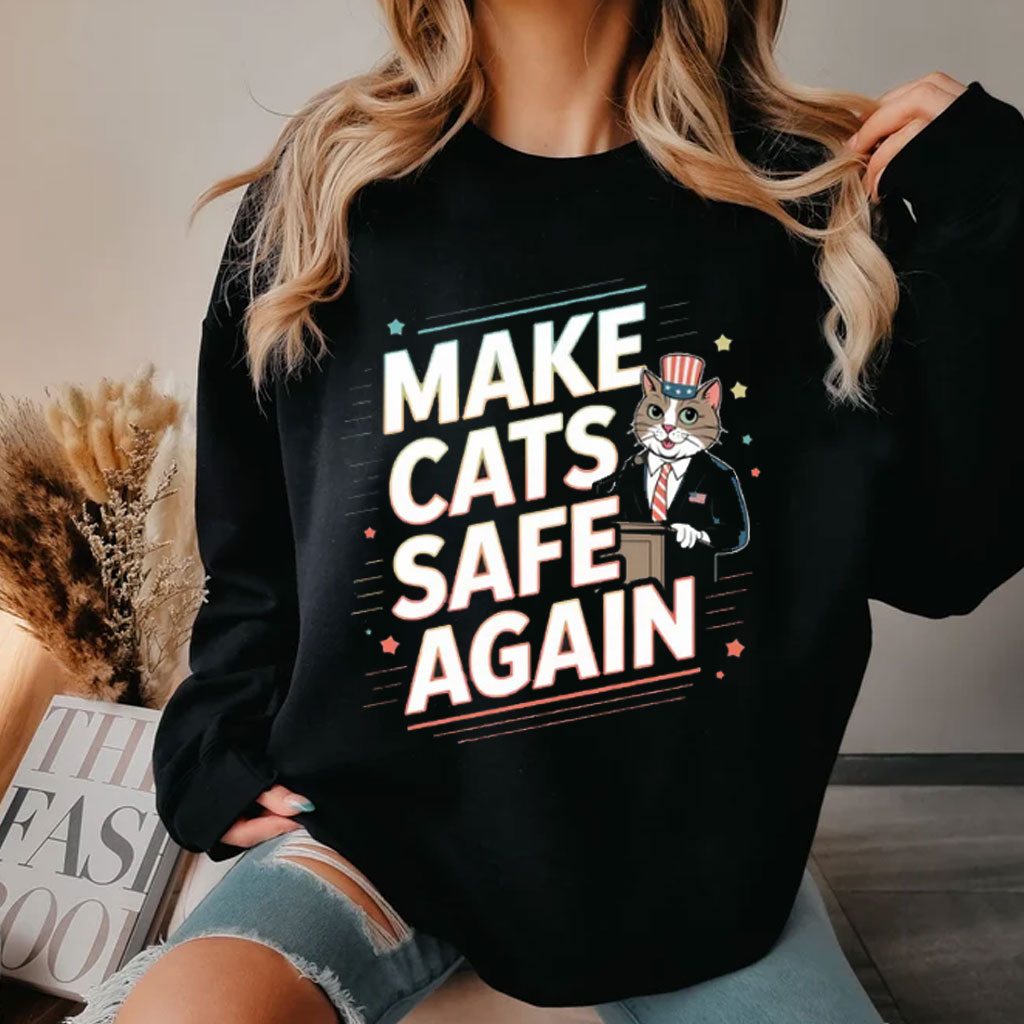 Make Cat Safe Again Shirt, Cats For Trump Shirt