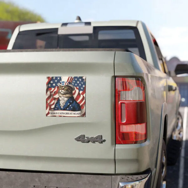 Make Cats Great Again - US Election 2024 Car Magnet
