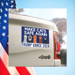 Make Cats Safe Again Magnet, Trump Vance 2024 Car Magnet