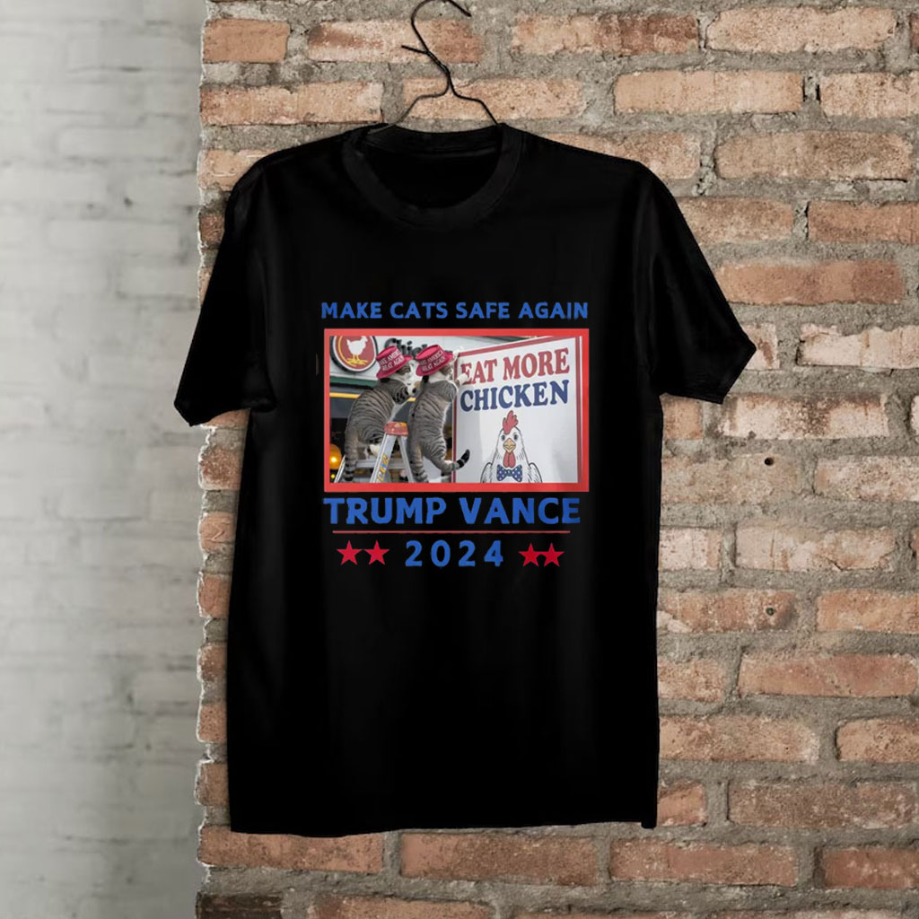 Make Cats Safe Again, Trump Vance 2024 Shirt