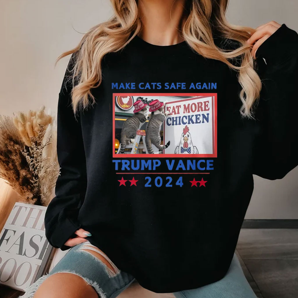 Make Cats Safe Again, Trump Vance 2024 Shirt