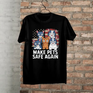 Make Pets Safe Again Debate Trump Harris Eating the Dogs Cat Shirt