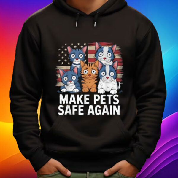 Make Pets Safe Again Debate Trump Harris Eating the Dogs Cat Shirt