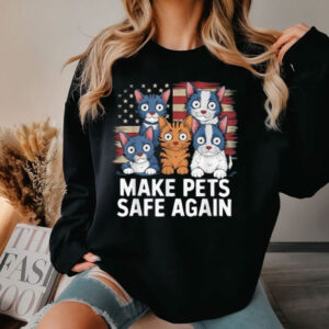 Make Pets Safe Again Debate Trump Harris Eating the Dogs Cat Shirt