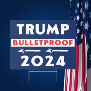 Political Yard Sign, Trump For President, Patriotic Yard Sign