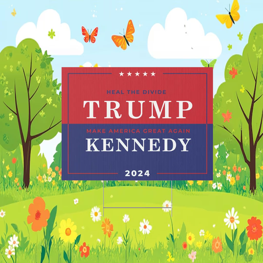 Pro Trump Yard Sign President Trump Kennedy Unite America