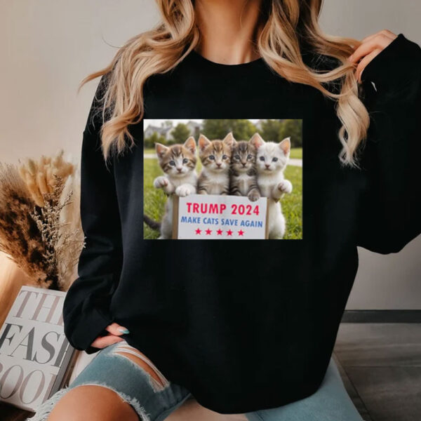 Save Our Cat Vote For Trump 2024 Make Cats Save Again Shirt