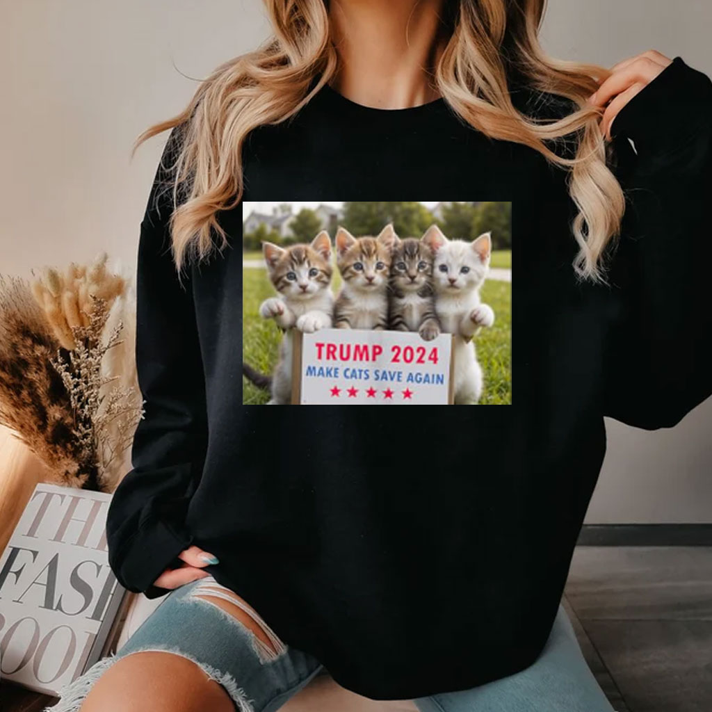 Save Our Cat Vote For Trump 2024 Make Cats Save Again Shirt