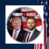 TRUMP VANCE Campaign 2024 U.S. Presidential Election Button