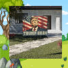 Trump 2024 For President USA American Flag Yard Sign
