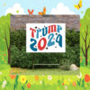 Trump 2024 Election American Flag Donald Trump Yard Sign