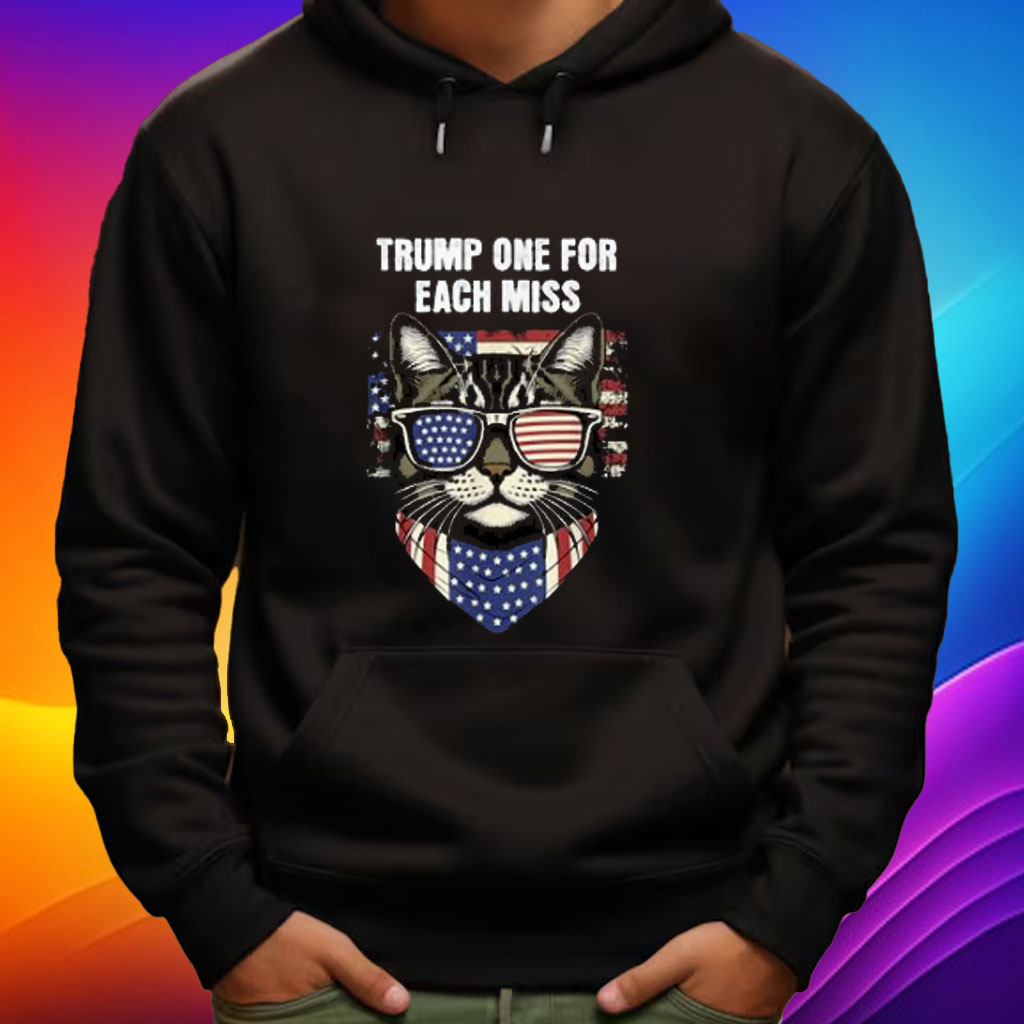 Trump One For Each Miss Funny Patriotic Cat USA Humor Shirt