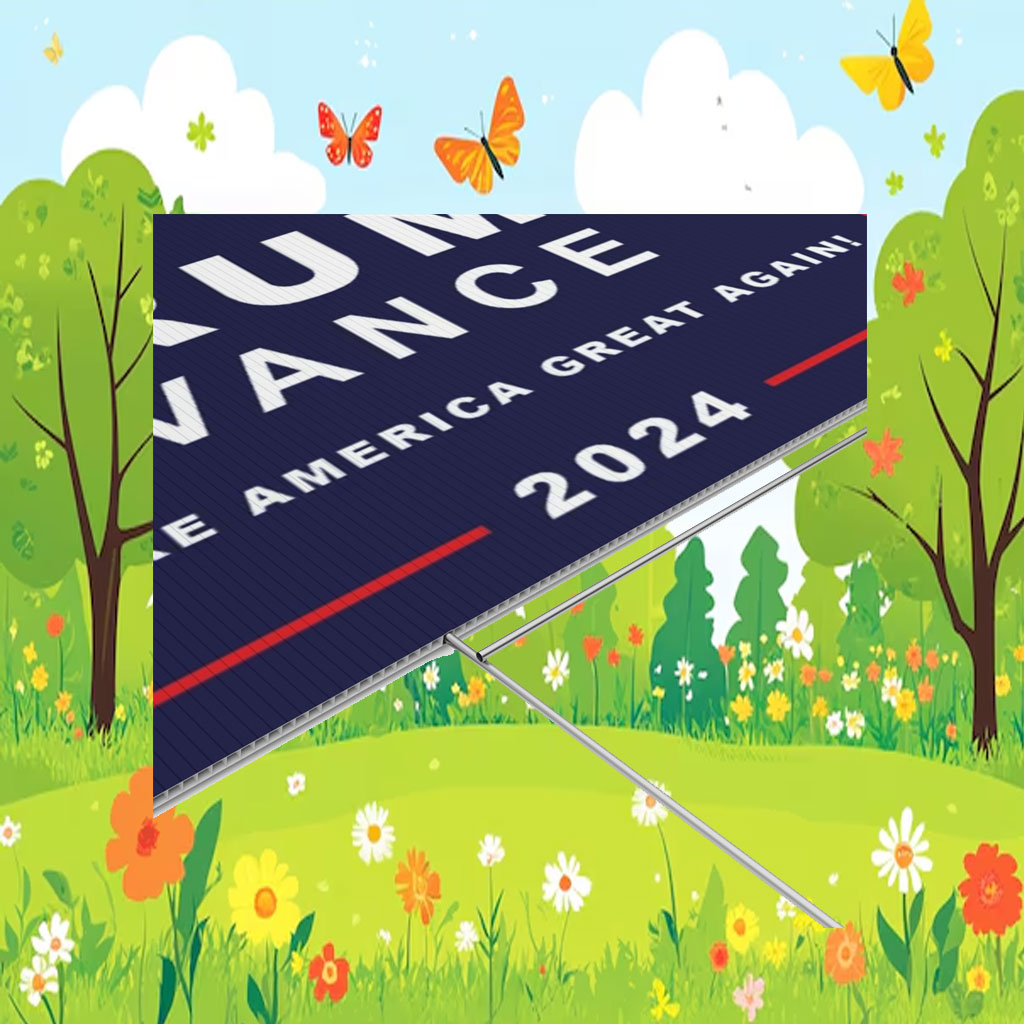 Trump Vance 2024 Rally Yard Sign