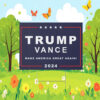 Trump Vance 2024 Rally Yard Sign