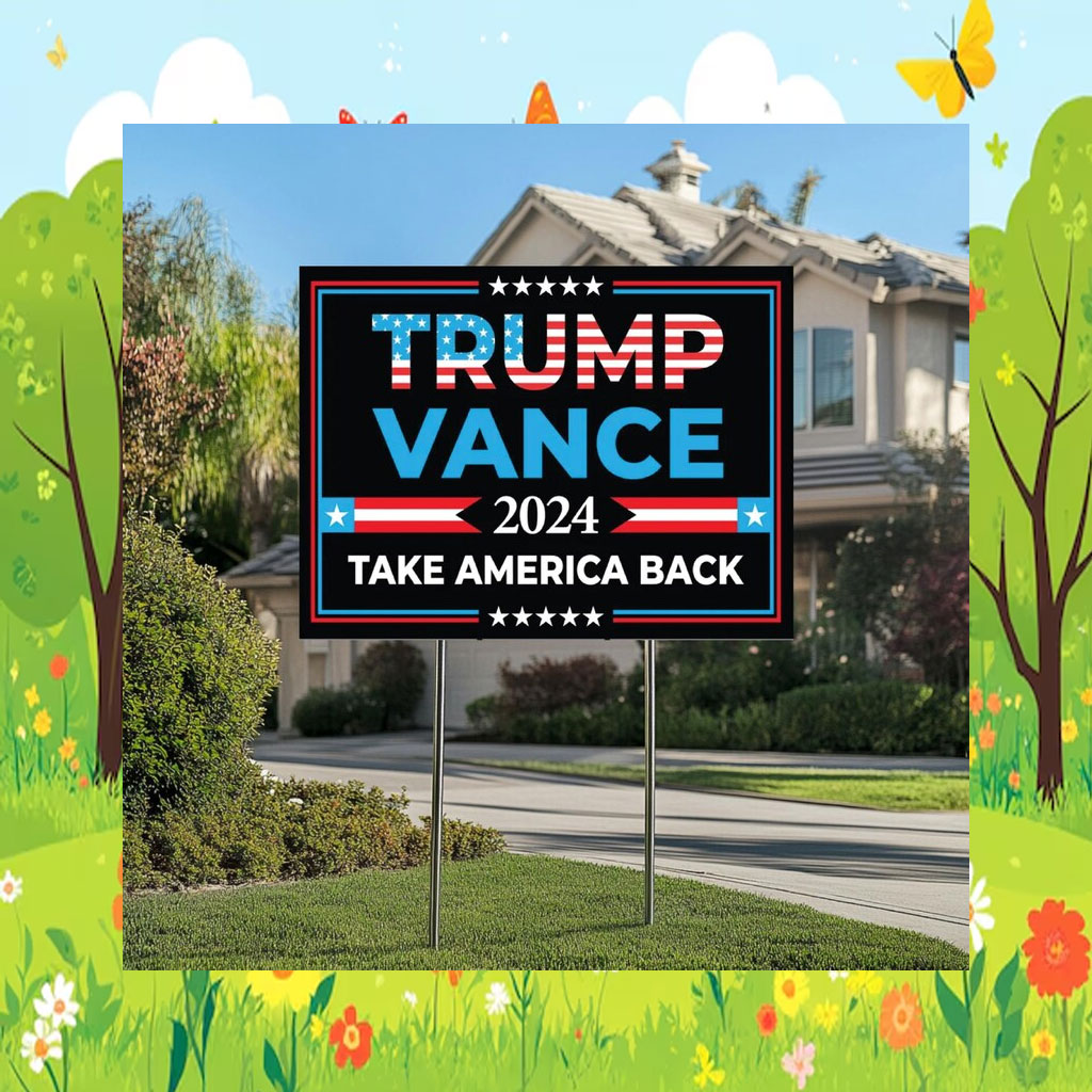 Trump Vance 2024 Yard Sign, Donal Trump Yard Sign